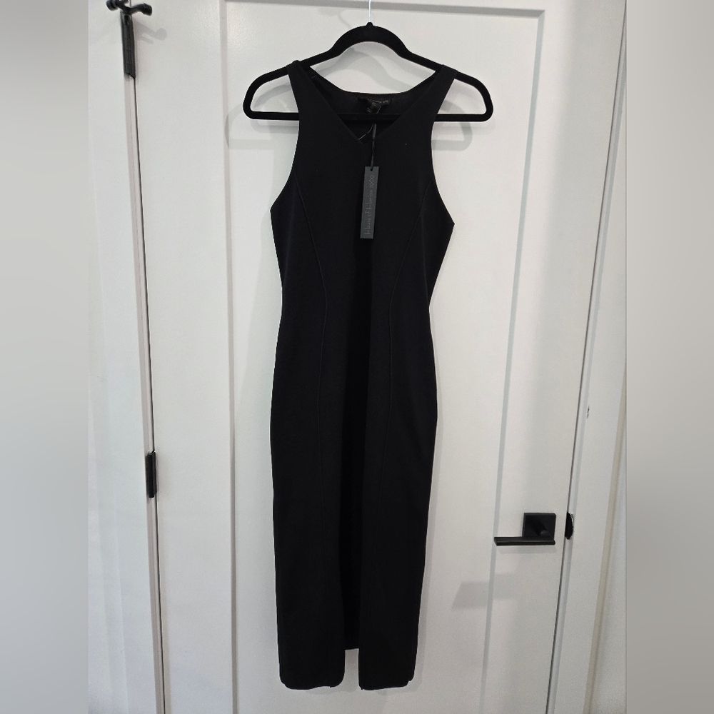 House of Harlow 1960 Black Bodycon Midi Dress BNWT